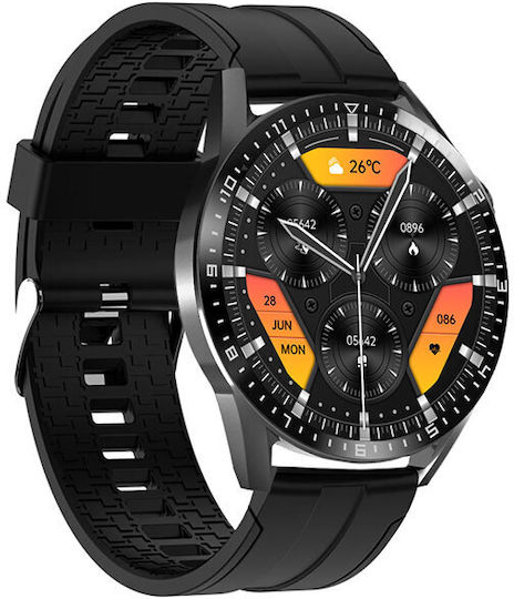 Tracer SM9 PulseRay Smartwatch with Heart Rate Monitor (Black)