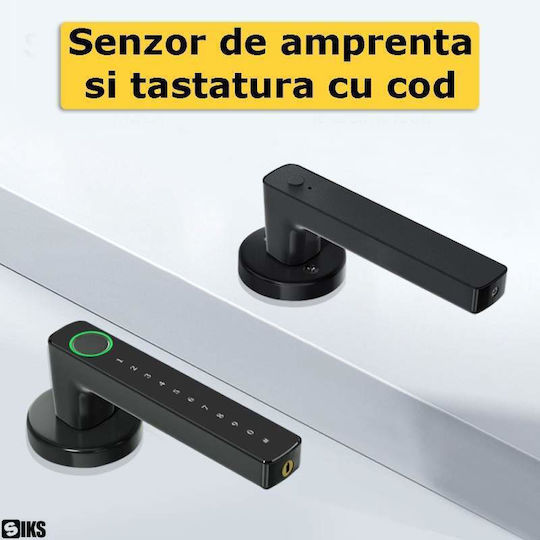 Ηλεκτρονική Κλειδαριά σε χρώμα Μαύρο με Σύνδεση Wi-Fi