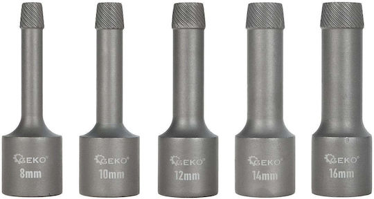 Geko Ziehwerkzeuge Set Abgenutzte Oder Gebrochene Vidon 1/2" 8-16mm 5 Stück Sncm+v