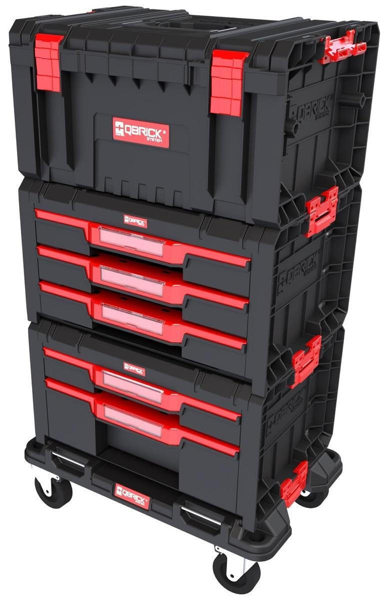 ＥＬＰCDボックスセット Qbrick System Pro Drawer Toolbox Cutie Plastic cu roți pentru