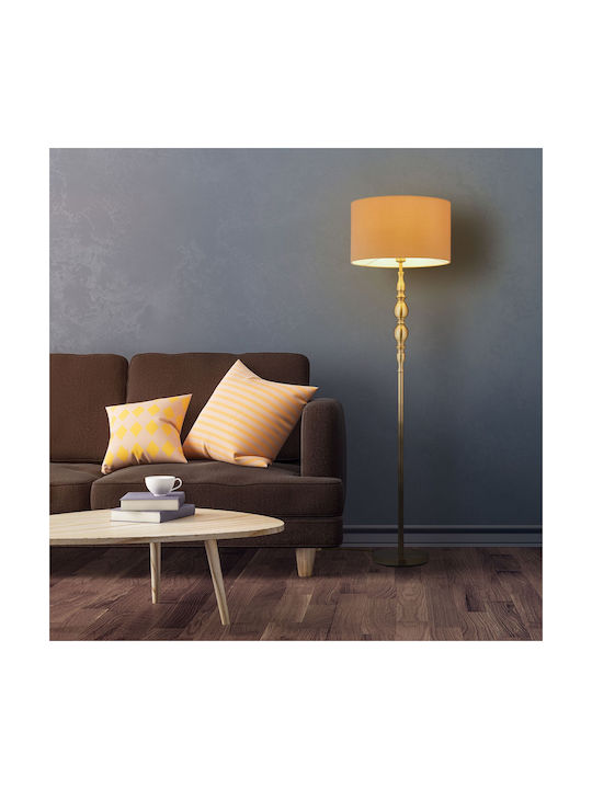Relaxdays Floor Lamp H156xL43cm Beige