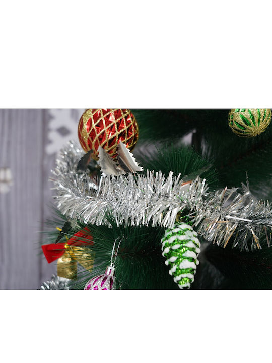 Alista Home Weihnachtsgirlande Kunststoff Silber 9x5cm