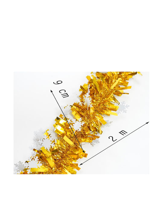 Alista Home Weihnachtsgirlande Kunststoff Gold 9x9cm