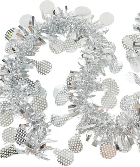 Alista Home Weihnachtsgirlande Kunststoff Silber 11x9cm