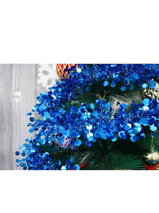 Alista Home Weihnachtsgirlande Kunststoff Blau 9x200cm