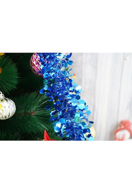 Alista Home Weihnachtsgirlande Kunststoff Blau 9x200cm