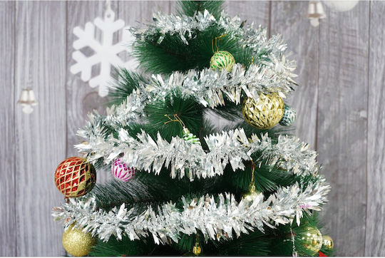 Alista Home Ghirlandă De Crăciun Din Plastic Argintie 6.5x200cm