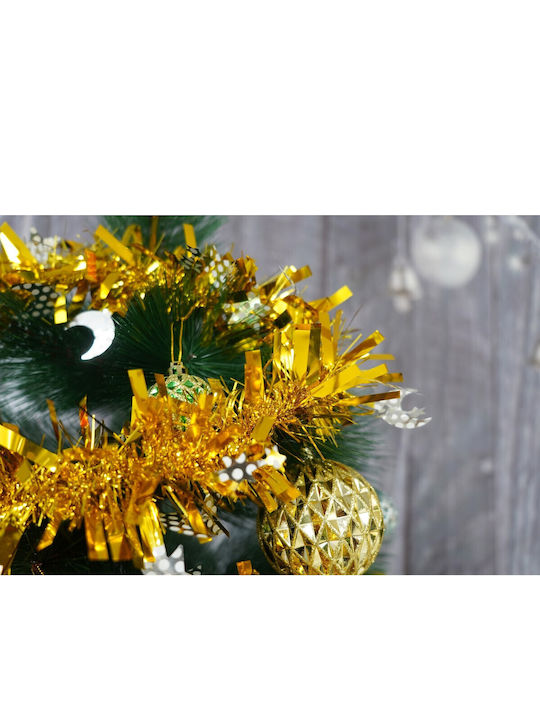 Alista Home Weihnachtsgirlande Kunststoff Gold 9x9cm