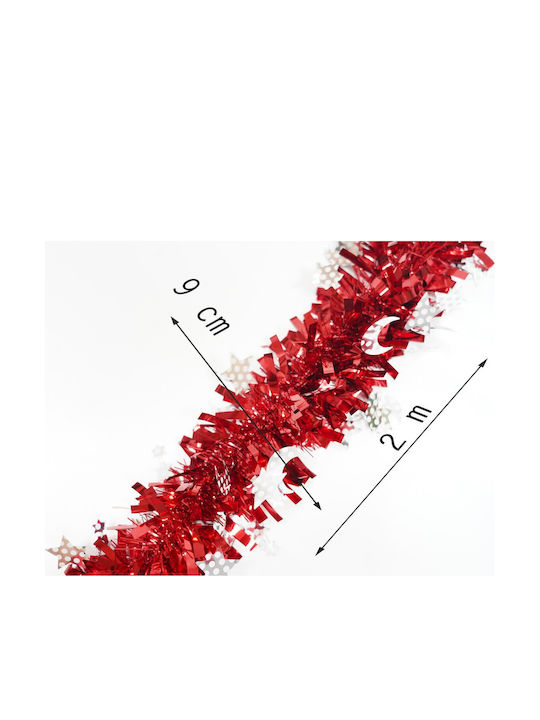 Alista Home Christmas Plastic Red Garland 9x9cm