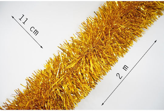 Alista Home Christmas Plastic Gold Garland 11x200cm