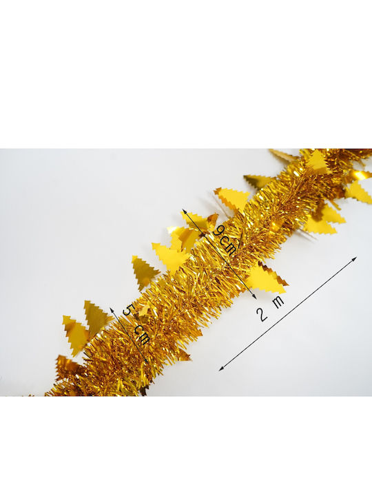 Alista Home Weihnachtsgirlande Kunststoff Gold 9x5cm