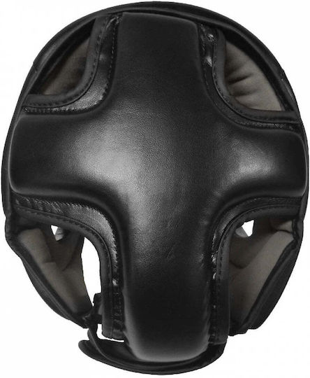 Olympus Sport Boxing Helmet Adult Open Face Synthetic Leather Black