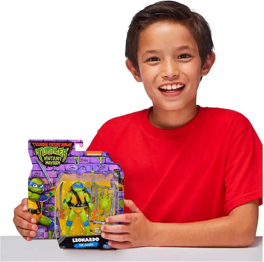 Action Figure Mutant Mayhem Leonardo Basic Teenage Mutant Ninja Turtles 14cm