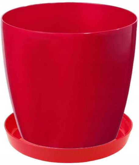 Lamela Plastic Red Pot Plate