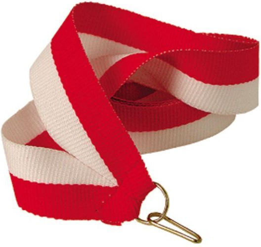 Ribbon 11 Mm White Red Red