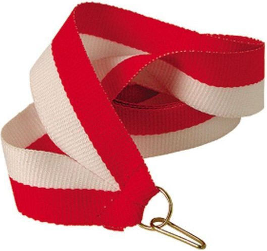 Ribbon 11 Mm White Red Red