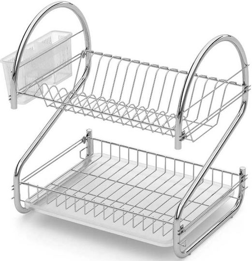Tekno-Tel Sink Strainer Inox Silver 46x30x44cm