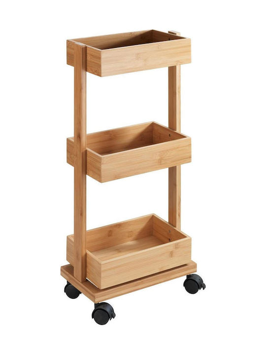 Zeller Raft De Bucătărie Din Lemn Cu Capacitate 3 Locuri Maro 31x18x71.5cm