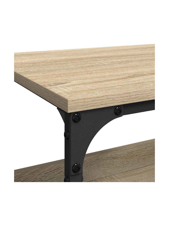 vidaXL Τρόλεϊ Κουζίνας Ξύλινο 3 Θέσεων Καφέ 60x41x80.5cm