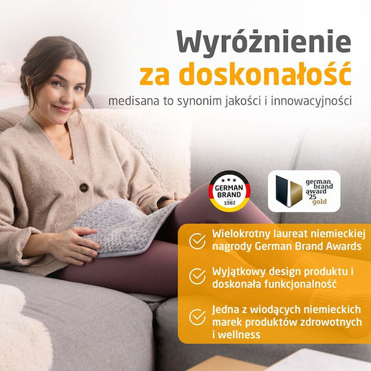Medisana Electric Heating Pad Pillow Gray 50x40cm