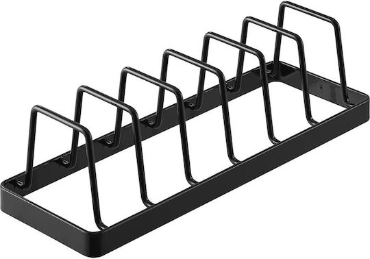 Yamazaki Πιατοθήκη Ντουλαπιού Inox σε Μαύρο Χρώμα 11x22x7cm Yamazaki Πιατοθήκη Ντουλαπιού Inox σε Μαύρο Χρώμα 11x22x7cm