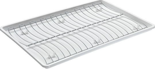 Metaltex Wave Tex Επιφάνεια Στεγνώματος Μεταλλικό Λευκό 46x31x2cm