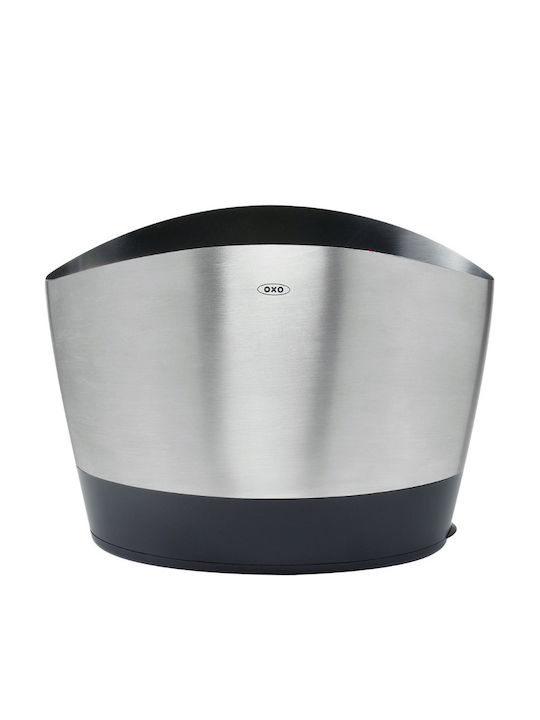 OXO Στραγγιστήρι για Μαχαιροπίρουνα Inox Ασημί 21x12x16cm