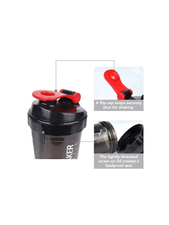 Proteinshaker 500ml Kunststoff Weiß