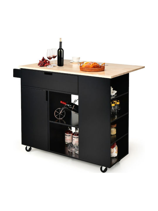 Boden Küchenschrank Schwarz 124x76x92cm