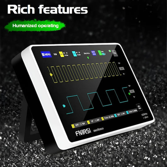 Fnirsi FNR-1013D Oscilloscope with Analog Channels and 7" Screen