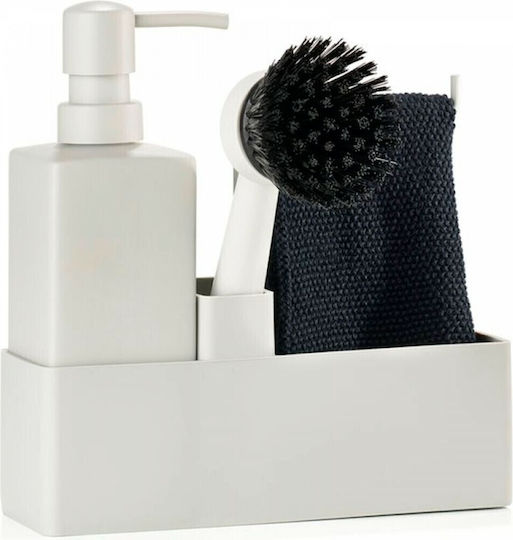Zone Denmark Kitchen Sink Organizer from Plastic Warm Grey 22x6.7x19cm