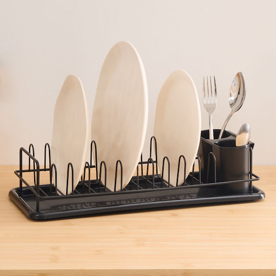 5Five Metallic Black Sink Strainer 41.5x17.4x9.6cm