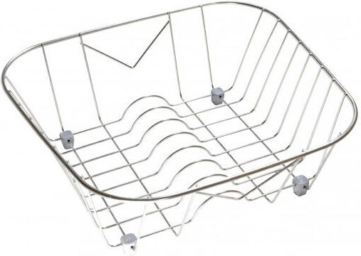 Sanitec Νο6 Στραγγιστήρι Γούρνας Inox Ασημί 36x32cm