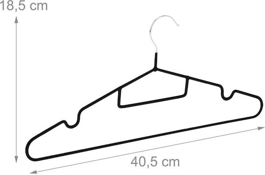 Relaxdays КреМастра За Дрехи Черна 10049809 24 Броя