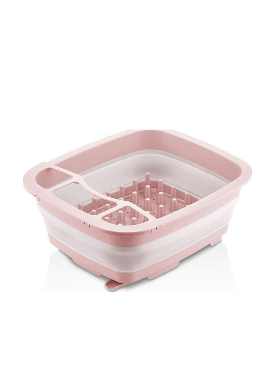 Qlux Qlux Scurgător De Chiuvetă Din Silicon Roz 64.5x48.5x38cm