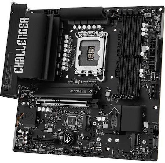 ASRock B860M Challenger WiFi Motherboard Micro ATX with Intel 1851 Socket 90-MXBUP0-A0UAYZ