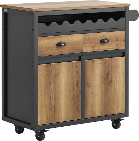 Επιδαπέδιο Ντουλάπι Μαύρο 89x40x87εκ.