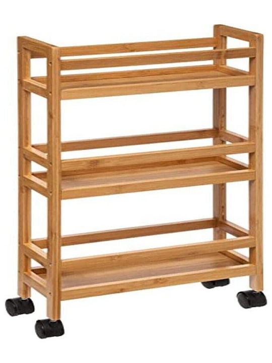 5Five Wooden Kitchen Rack 3 Tiers Brown 36x15x74.5cm