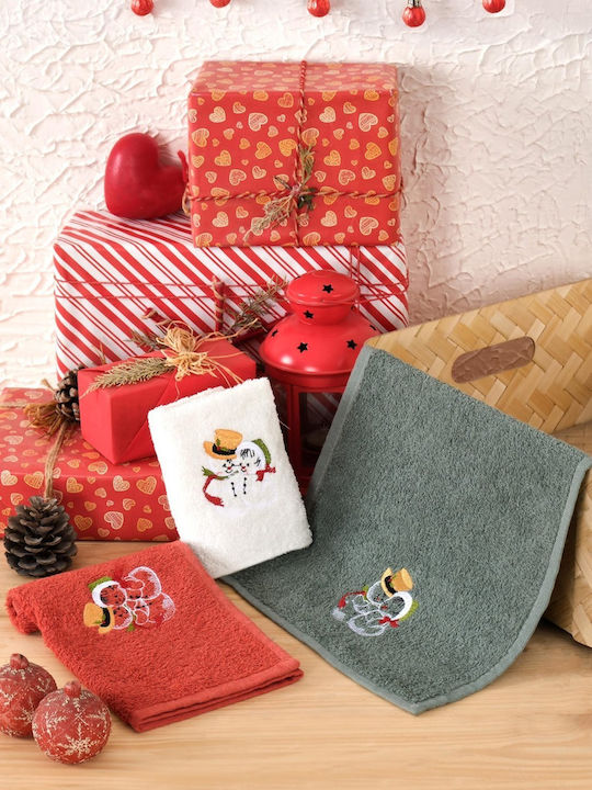 Rebeka Home Hand Towel 30x50cm Snowy 3 Pieces