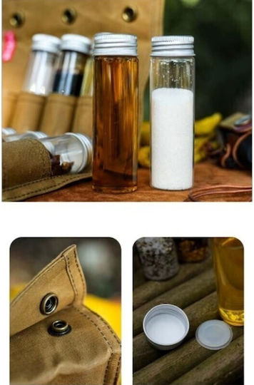 Grandwolf Glass Spice Jars Green 8 Pieces