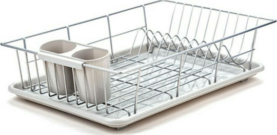 Nava Misty Sink Strainer Metallic Silver 48x30x11cm