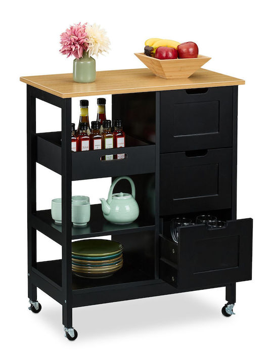 Dulap De Bucătărie De Pardoseală Cu Blat De Lucru Maro 85x38.5x68.5cm