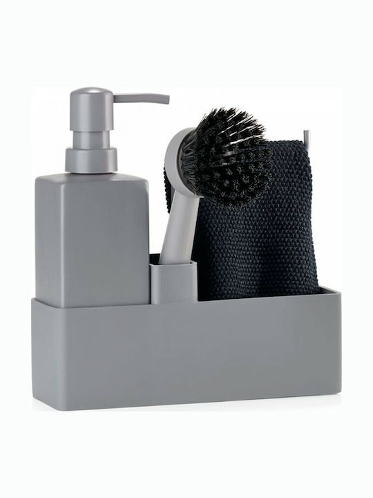 Zone Denmark Kitchen Sink Organizer Base in Gray Plastic 22x6.7x19cm