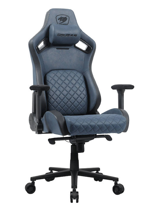 Cougar Defensor S Scaun Gaming Textil cu Brațe Ajustabile Albastru Navy F