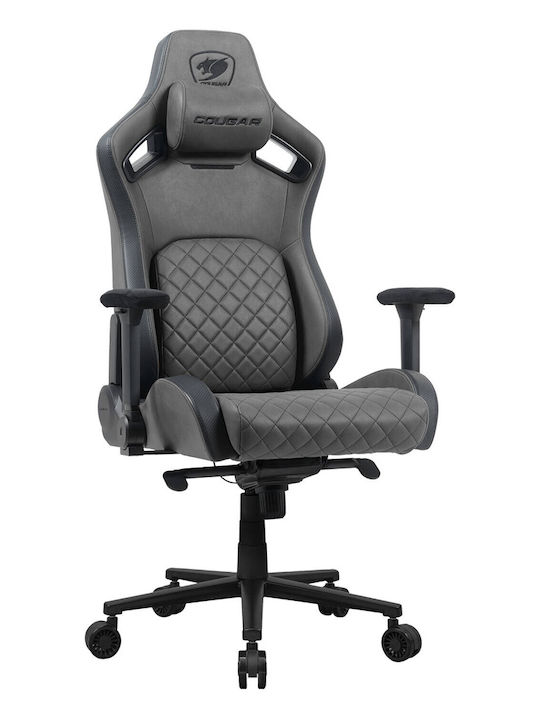 Cougar Defensor S Fabric Gaming Chair with Adjustable Arms Jet Gray F