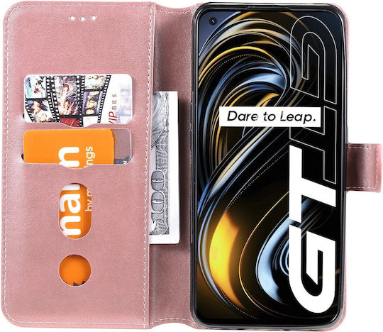 Book Tempered Glass Rose Gold Realme GT 5G
