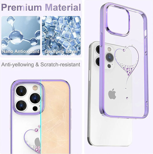 Kingxbar Wish Series Back Cover Πλαστικό / Σιλικόνης Χρυσό (iPhone 15 Pro)