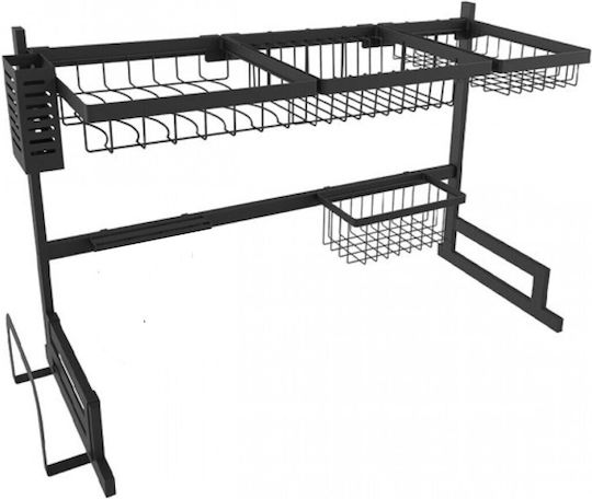 Factory Geschirrabtropfer & Abtropfgitter Metallisch Schwarz 85x34x52cm