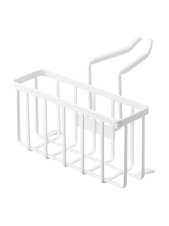 Yamazaki Kitchen Sink Organizer Made of Stainless Steel White 18.5x20.3x14cm