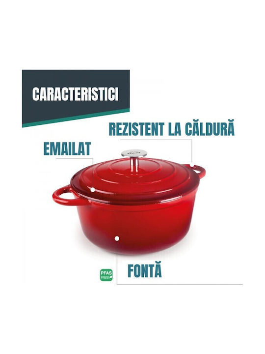 Lacor Deep Cast Iron Pot 2.5lt / 20cm